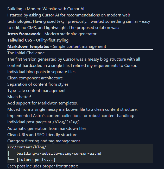 Example of ugly markdown formatting